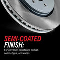 Power Stop 05-06 Toyota Camry Front and Rear Semi-Coated Rotor Kit