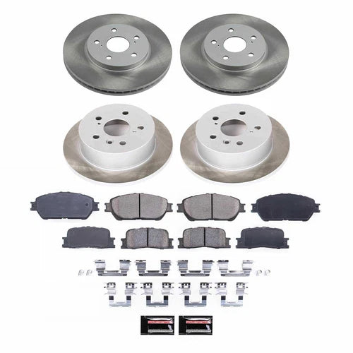 Power Stop 05-06 Toyota Camry Front and Rear Semi-Coated Rotor Kit