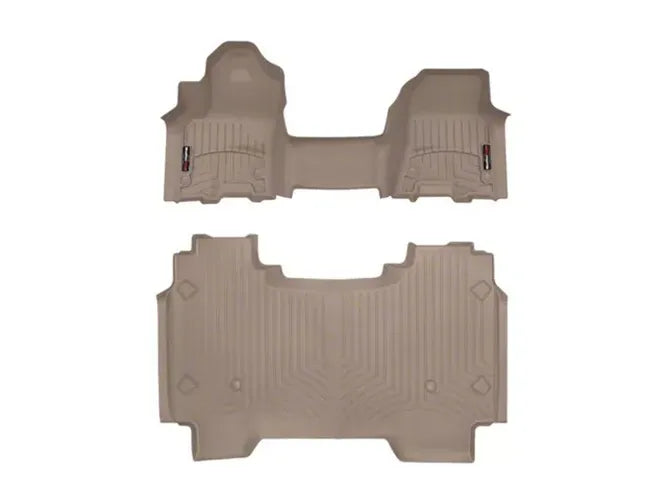WeatherTech Tan Front and Rear Floorliners - Over The Hump Fits 2025 Ram Truck 1500 4518911-4514282