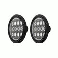 7IN RND BLCK LED HEADLIGHT SET