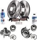 R1 Concepts Brake Rotor- Carbon Coated with Ceramic Pads Hdw Fits BMW 230i