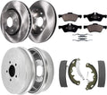 R1 Concepts Brake Rotor- Carbon Coated with Ceramic Pads Hdw Fits BMW 230i