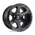 ~(38 lbs. 20X20X12)~ RIPPER 17x9 5x127.00 MATTE BLACK GLOSS BLACK LIP (-12 mm)