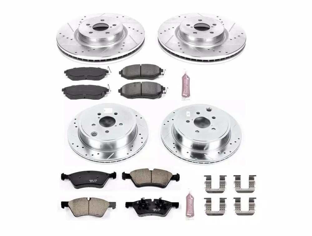 Power Stop 10-14 Subaru Legacy Front & Rear Z23 Evolution Sport Brake Kit