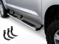 5 Inch OE Xtreme Low Profile SideSteps With Mounting Bracket Kit Polished Stainless Steel 2022-2026 Toyota Tundra Extended Cab Go Rhino