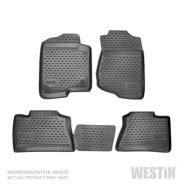 ~(12 lbs. 33X20X6)~ Profile Liners Front 2nd and 3rd Row Set Black LX 570 2008-2011