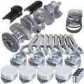 Eagle Chevy 350 1Pc 3.480in Crank 6.000in H-Beam -3.7cc Flat Top 4.040in Pistons Balanced Assembly