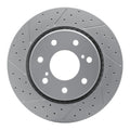 DFC 10-14 Ford F-150 4WD Front Left Drilled & Slotted Geoperformance Rotor