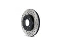 StopTech 10-18 Lexus GX / Toyota 4Runner SportStop Cryo Slotted & Drilled Left Rear Rotor