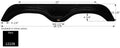 FENDER SKIRT, HOLIDAY BLA