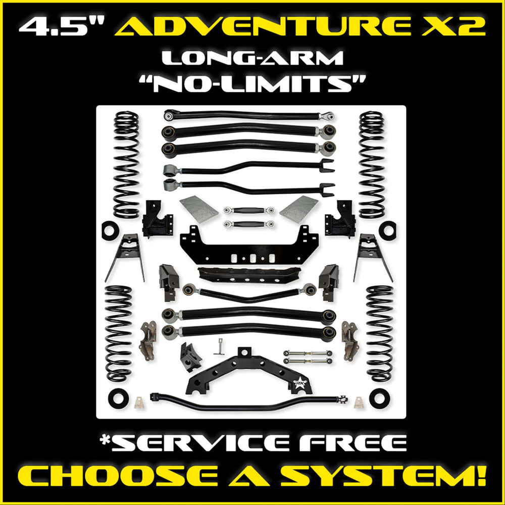 20C WRANGLER JLU 4DOOR4.5IN ADVENTUREX NO LIMITS LONG ARM SUSPENSION B51