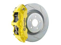 Brembo 99-07 Evo VI/VII/VIII/IXFront GT BBK 6 Piston Cast 350x34 2pc Rotor Slotted TY3L -  Yellow