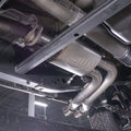 Stainless Works cat-back exhaust close-up