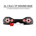 1823 WRANGLER JL/GLADIATOR JT OVERHEAD PACKAGE RED SOUND BAR W/BLACK SPEAKERS