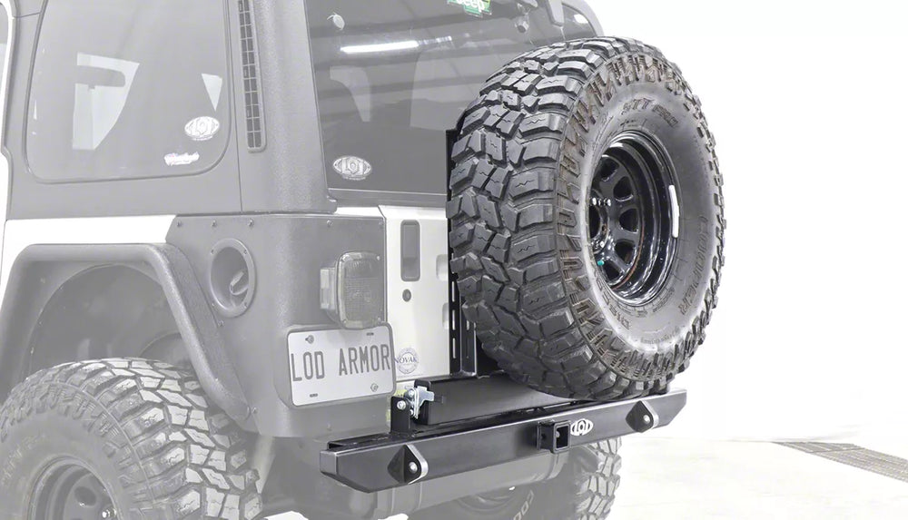 TJ LJ YJ Destroyer Expedition Series Rear Bumper w Tire Carrier