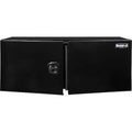 24X24X48 IN PRO SERIES BLACK SMOOTH ALUM UNDERBODY TOOLBOX W/DBL BAR DOOR 3 POINT COMPRESSION LATCH