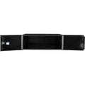 24X24X48 IN PRO SERIES BLACK SMOOTH ALUM UNDERBODY TOOLBOX W/DBL BAR DOOR 3 POINT COMPRESSION LATCH