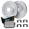 DFC 05-18 Volkswagen Bora/Beetle/Jetta Front Drill/Slot Geoperf Rotors EU 5000 Ceramic Pads w/HW