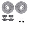 DFC 05-18 Volkswagen Bora/Beetle/Jetta Front Drill/Slot Geoperf Rotors EU 5000 Ceramic Pads w/HW