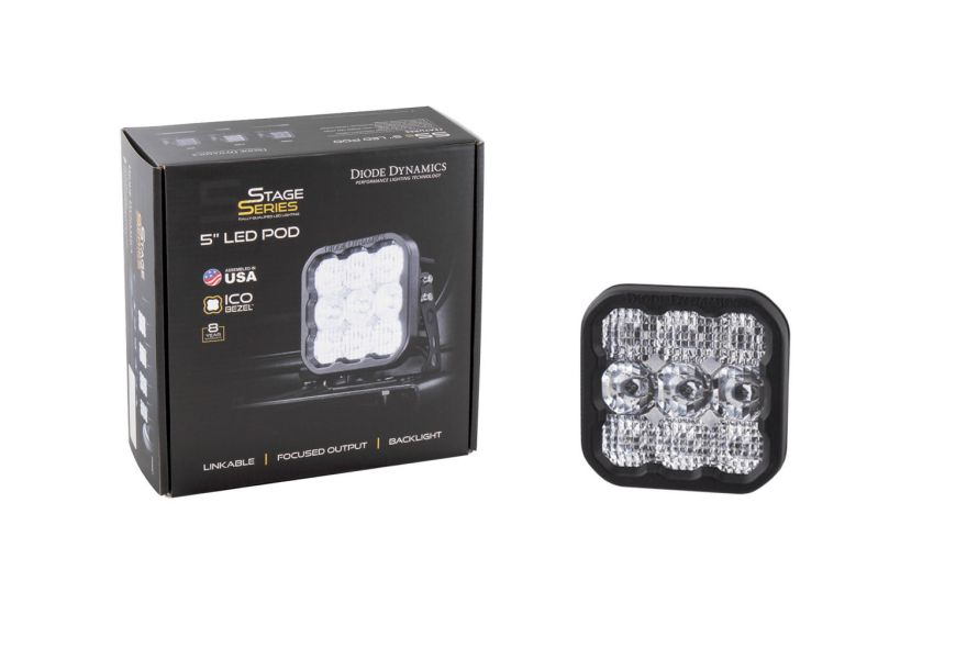 SS5 LED POD PRO WHITE COMBO NO BRACKETS (SINGLE)