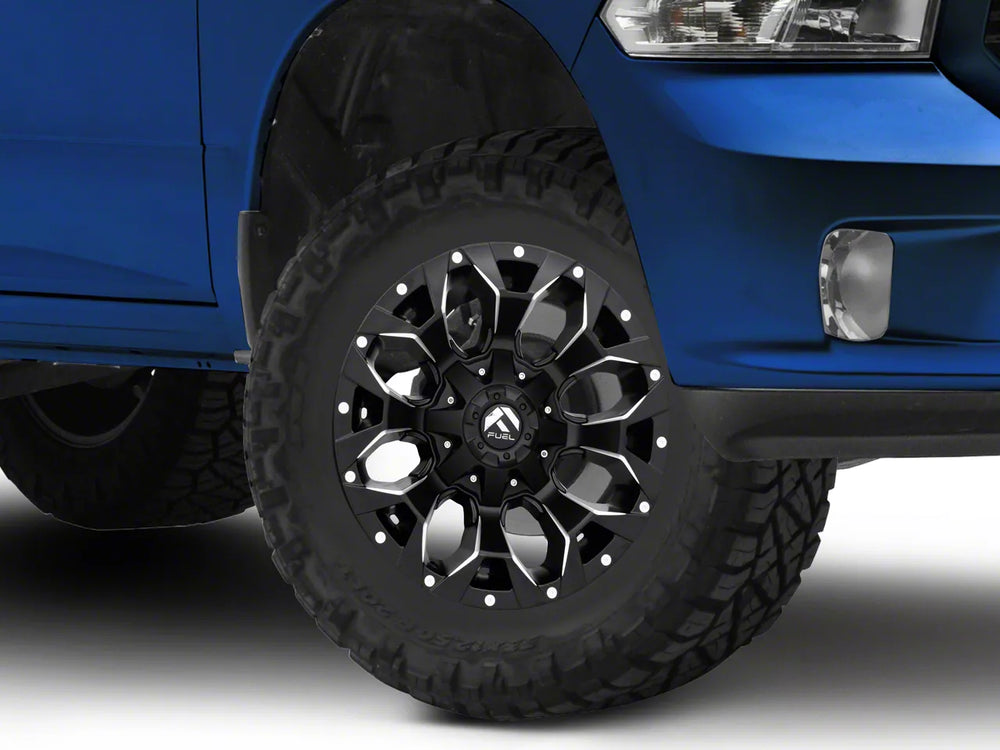 ~(45 lbs. 20X20X12)~ ASSAULT 17x9 5x139.70/5x150.00 MATTE BLACK MILLED (1 mm)