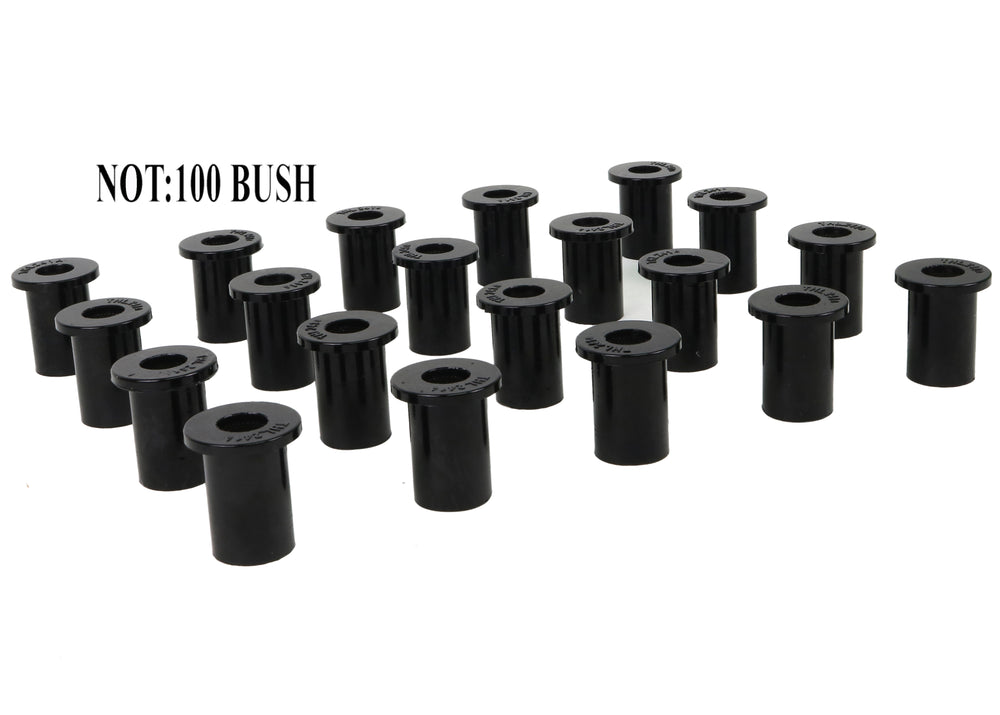 Spring - eye front and shackle bushing 100 Bushings