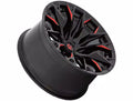 D823 20X10 6X5.5 G-BLK MILL C-RED -