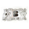 SATIN ALUM SBC 'SQUARE-BORE' INTAKE