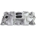 SATIN ALUM SBC 'SQUARE-BORE' INTAKE
