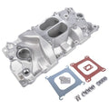 SATIN ALUM SBC 'SQUARE-BORE' INTAKE
