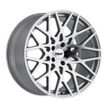 ~(35 lbs. 20X20X10)~ TSW VALE 18x8.5 5/108 ET43 CB72.1 SILVER W/MIRROR CUT FACE