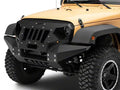 0718 WRANGLER JK FRONT FULL WIDTH GRUMPER MATTE BLACK
