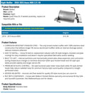 Walker Exhaust muffler