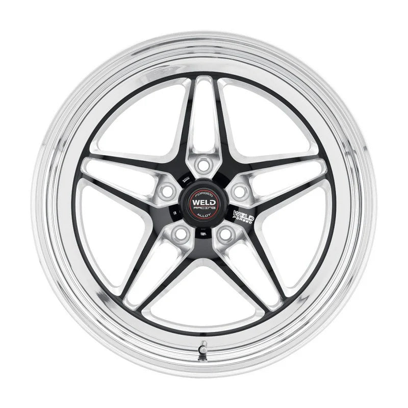 Weld S81 17x10 / 5x5 BP / 7.2in. BS (43mm Offset) Black Wheel (High Pad) - Black Single Beadlock
