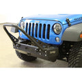 Rock Hard 4x4 Patriot Series Grille Width Stubby Front Bumper w Stinger w Receiver for Jeep Wrangler JK 2007 - 2018 [RH-5021]