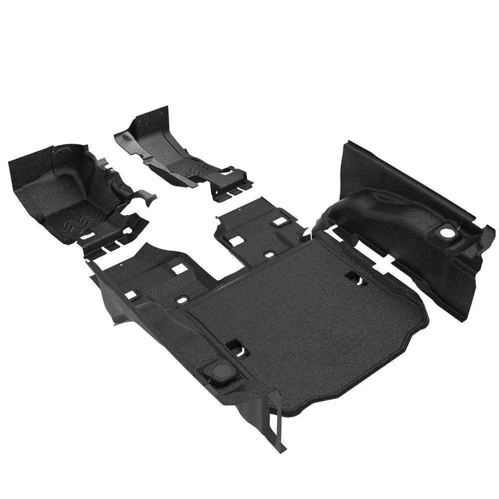 07-10 Jeep Wrangler JK 2DR full vehicle kit (front and rear flooring cargo mat wheelhouse covers (l/r) seatback cover) mesa smoke