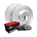 R1 Concepts Brake Rotor Drum- Slotted - Silver Fits Toyota RAV4