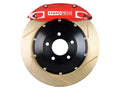 StopTech 08-10 Porsche Cayman S Front BBK ST-40 Caliper Red / 2pc Zinc Slotted 355x32mm Rotor
