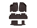 WeatherTech Cocoa Front Rear and Rear Floorliners Fits -22-26 Infiniti Nissan 471698-1-2-4