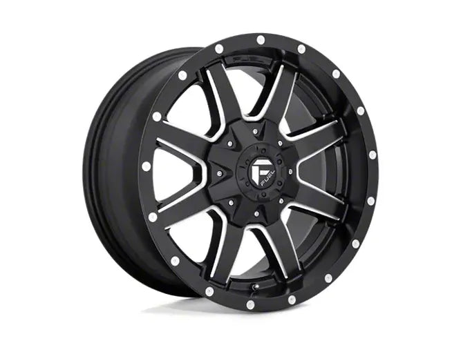 ~(34 lbs. 21X21X12)~ MAVERICK 18x9 5x127.00/5x139.70 MATTE BLACK MILLED (20 mm)