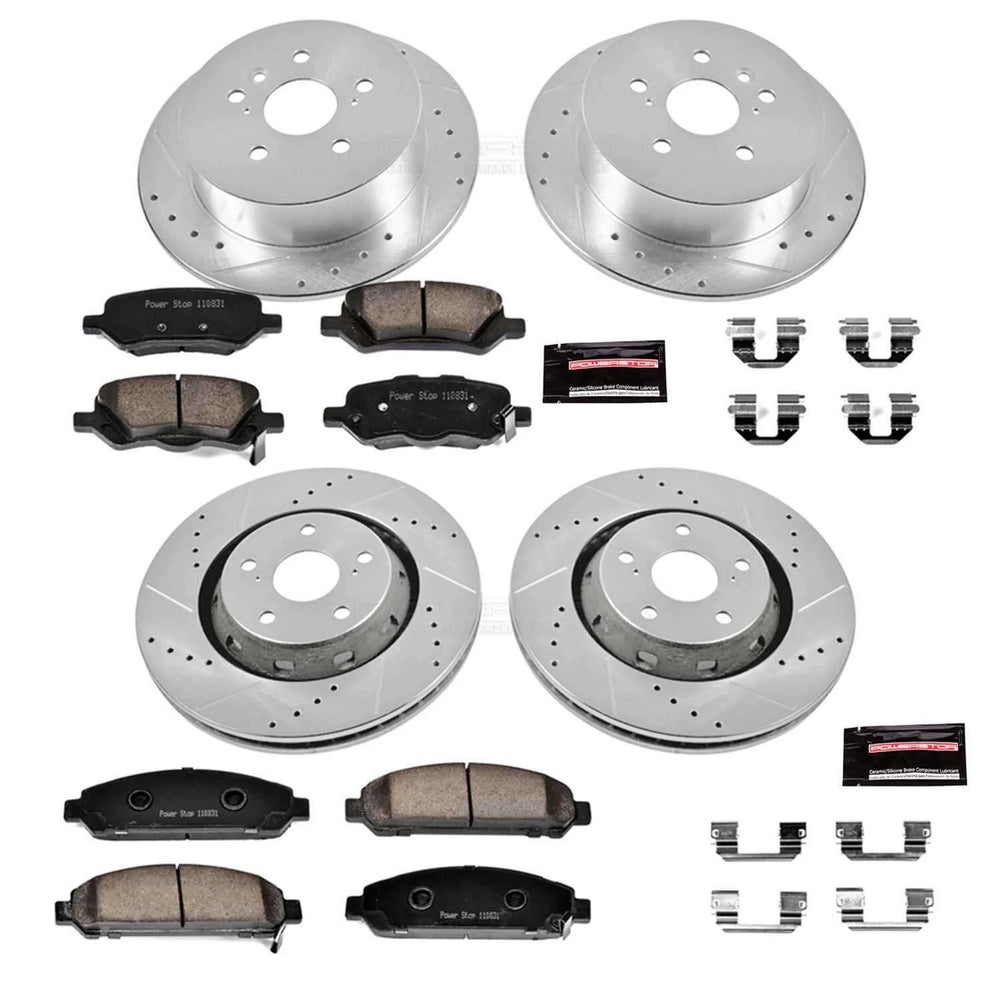 Power Stop 09-16 Toyota Venza Front & Rear Z23 Evolution Sport Brake Kit