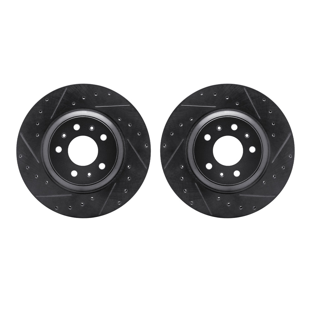 R1 Concepts Brake Rotor- D/S - Black Fits Cadillac CTS
