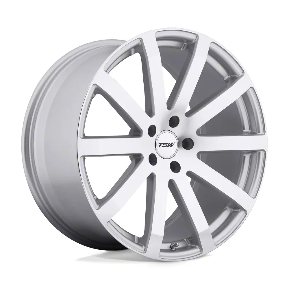 TSW Alloy Wheels silver auto part