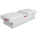 71 X27 X 18 ALUMINUM FULL EXTRA WIDE GULL WING BOX 15.3 CU FT WHITE FINISH
