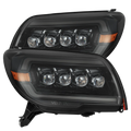 AlphaRex 03-09 Toyota 4Runner NOVA LED Proj Headlights Black w/Activ Light/Seq Signal/SB DRL