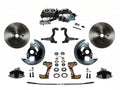 LEED Brakes Power Front Kit with Plain Rotors and Zinc Plated Calipers