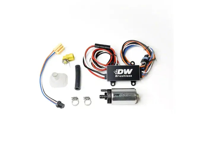 DeatschWerks DW440 440lph Brushless Fuel Pump w/ PWM Controller & Install Kit 05-10 Ford Mustang GT