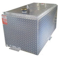 DOT APPROVED DIAMOND PLATE ALUMINUM DOUBLE WALL REFUELING TANK 110 GALLON RECTANGLE