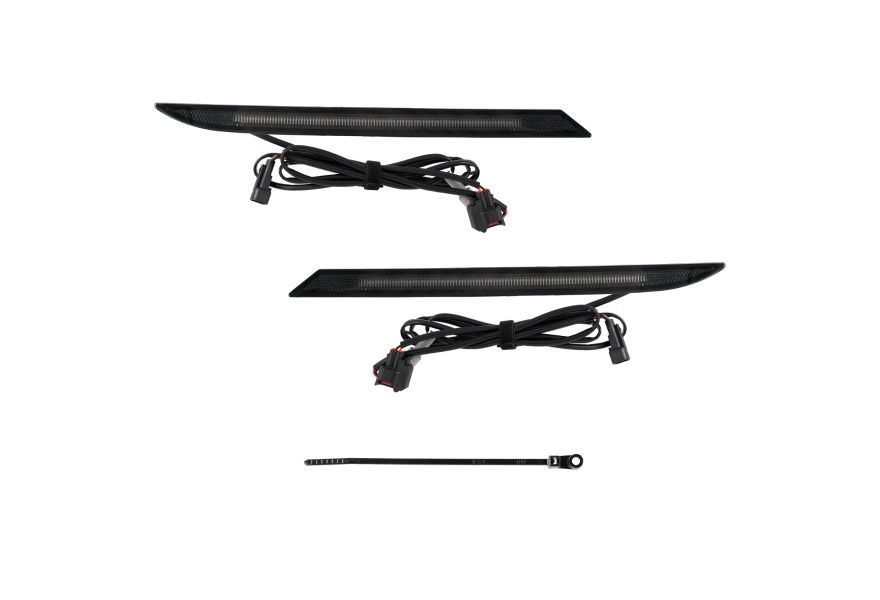 24C MUSTANG LED REAR REFLECTOR SMOKED (PAIR)