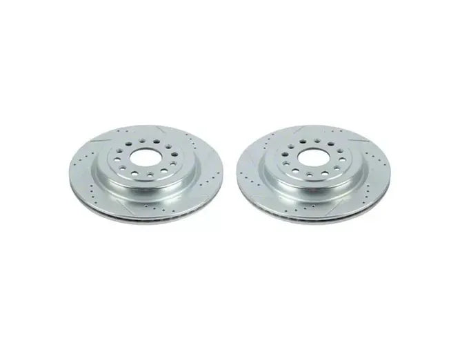 Power Stop 19-20 Ram 1500 Rear Evolution Drilled & Slotted Rotors - Pair